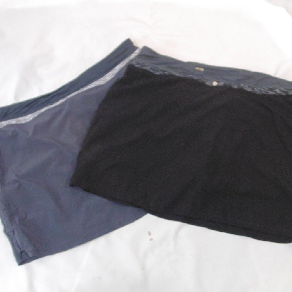 Tangerine lot of 2 Women's Black/Gray activewear golf tennis XXL skort
